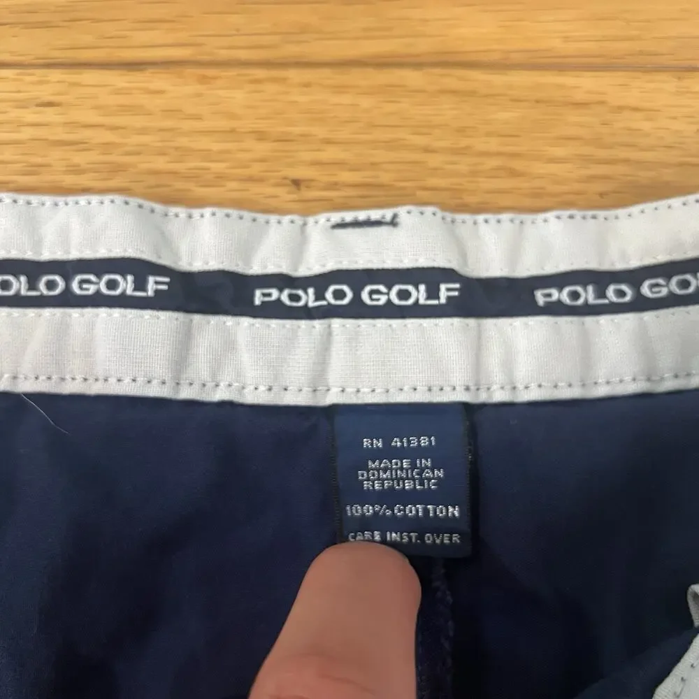 Vintage 90s Pleated Polo Ralph Lauren Golf Pants Mens 36x30 (35x29) Blue Chino